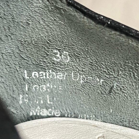 ELK SANDALS UPPER NAVY BLUE LEATHER SIZE 36 - Picture 7 of 7